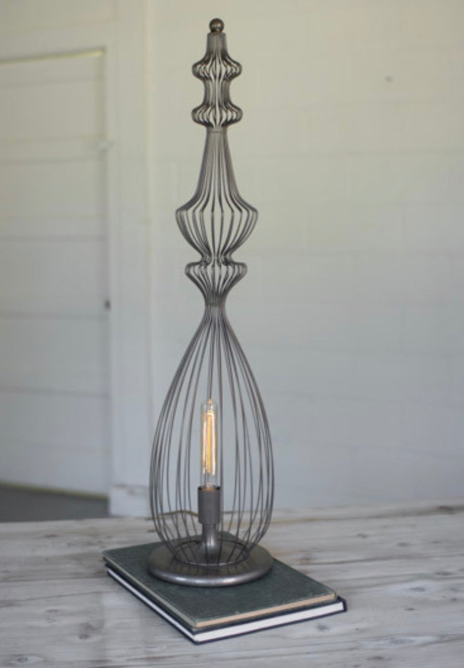 Large  Statement Wire Table Lamp
