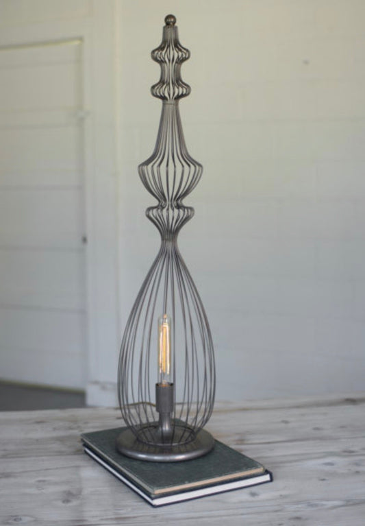 Large  Statement Wire Table Lamp