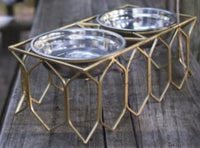Luxe Metal Dog Feeder