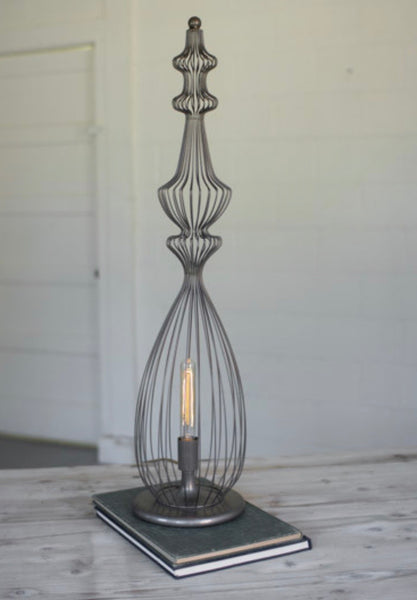 Large  Statement Wire Table Lamp